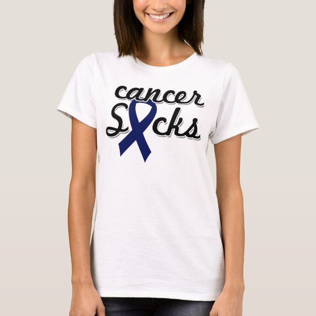 Camiseta O cancer suga a parte superior do círculo do Bella (Frente)