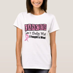 Camiseta O cancro da mama não pode tiranizar-me - eu lutei