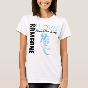 Camiseta O cancro da próstata alguém amor de I ganhou sua