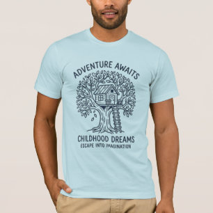Camiseta O Canopy Retreat Gráfico de Casa de Árvore Minim