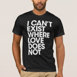 Camiseta O Cant existe sem amor - obscuridade