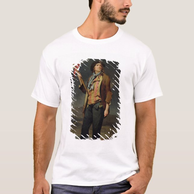 Camiseta O cantor Chenard, como a Sem-Culotte, 1792 (Frente)