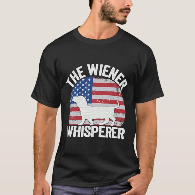 Camiseta O Cão-De-Boca-Suspiro Do Wiener (Frente)