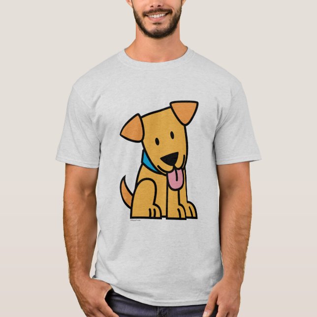Camiseta O cão de filhote de cachorro de labrador retriever (Frente)