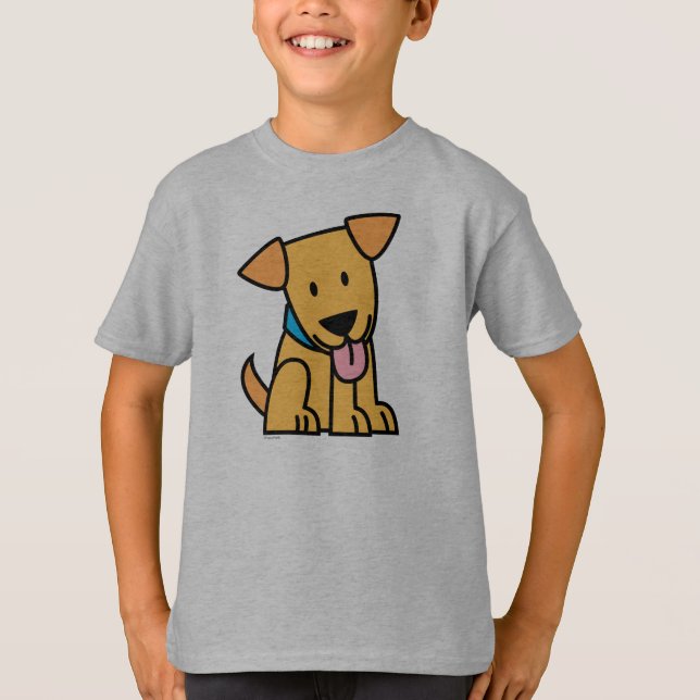 Camiseta O cão de filhote de cachorro de labrador retriever (Frente)