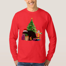 Camiseta O Cão Defecador de Natal do Ajuda Secreta do Papai