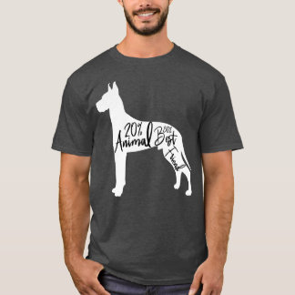 Camiseta o cão é 20 animais 80 amigos1