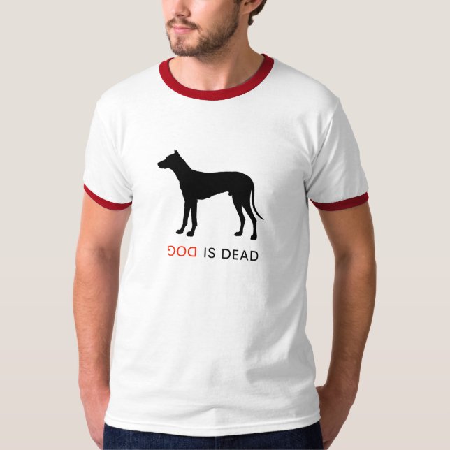 Camiseta O cão é t-shirt inoperante (Frente)