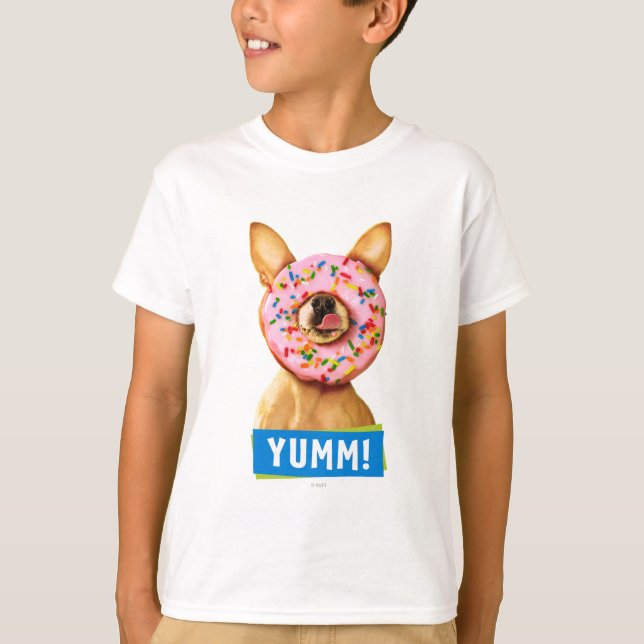 Camiseta O cão engraçado da chihuahua com polvilha a (Frente)