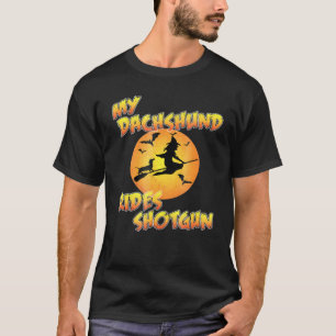 Camiseta O Cão Halloween - Meu Dachshund Dirige-Se