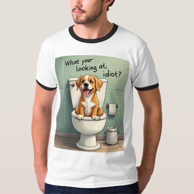Camiseta O cão mimado (Frente)