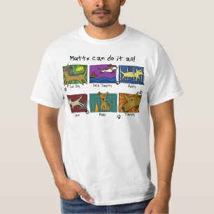 Camiseta O cão ostenta o t-shirt das vira-latas