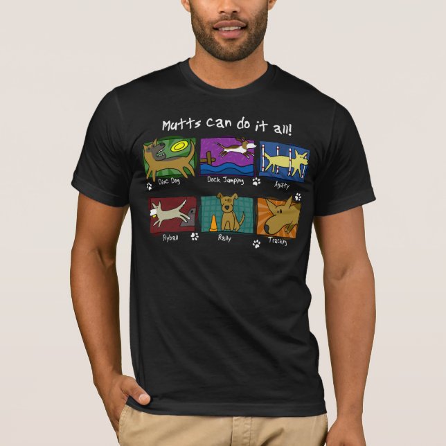 Camiseta O cão ostenta o t-shirt das vira-latas (Frente)