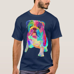 Camiseta O Cão Passa Dons Para As Mulheres Coloridas Legal 