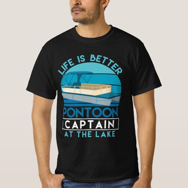 Camiseta O Capitão Da Vida É Melhor No Lago (Frente)