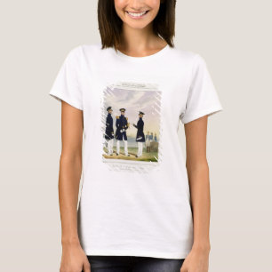 Camiseta O capitão, o oficial de bandeira e o comandante