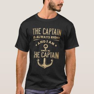 Camiseta O Capitão Tem Sempre Razão E Eu Sou O Capitão