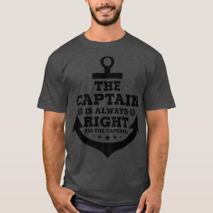 Camiseta O Capitão Tem Sempre Razão E Eu Sou O Capitão Funn