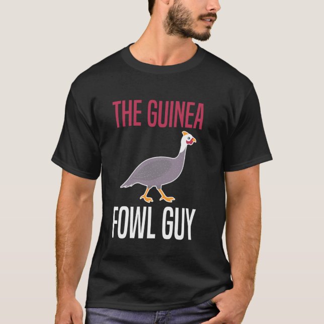 Camiseta O Cara do Frango da Galinha da Guinea (Frente)