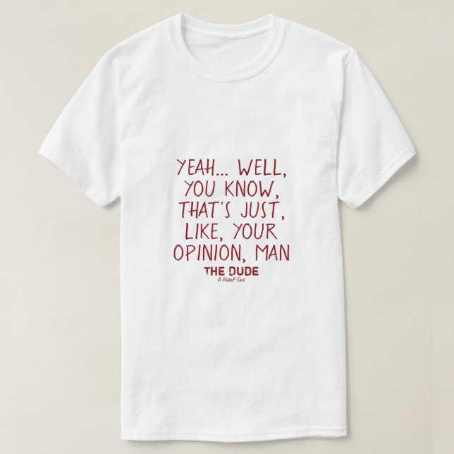 Camiseta O Cara (sua opinião, cara) #2 - Um MisterP Shirt (Frente do Design)