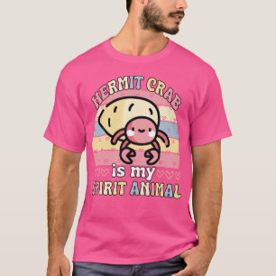 Camiseta O Caranguejo Engraçado De Groovy Hermit É Meu Anim
