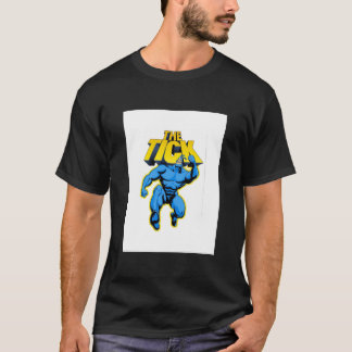 Camiseta O Caráter de Paródia de Super Herói com Logótipo,