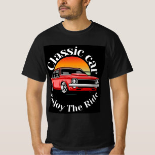 Camiseta O carro clássico aproveita a carona.