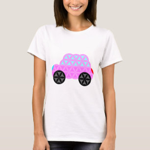 Camiseta O Carro Da Vida - Forma Sagrada A3.Rosa.