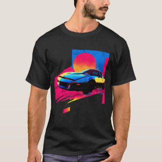 Camiseta o carro fictício dos anos 80