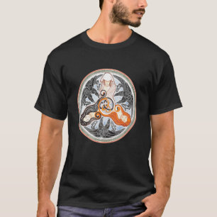 Camiseta O Cartão de Deusa Triplo de Morrigan Tarot Gothic