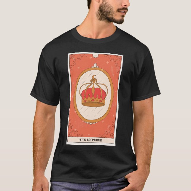 Camiseta O cartão de Imperador Tarot da Grande Arcana desig (Frente)