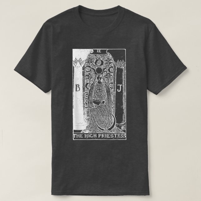 Camiseta O Cartão de Tarô de Alto Sacerdote (Frente do Design)