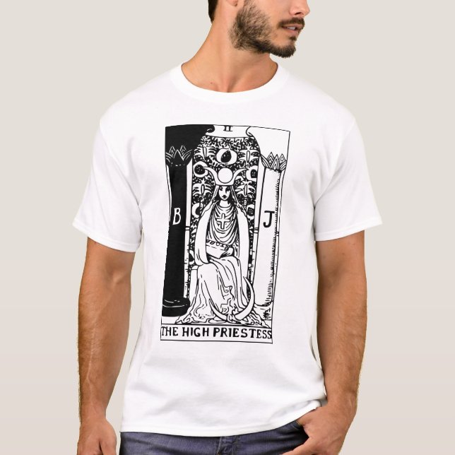 Camiseta O Cartão de Tarô de Alto Sacerdote (Frente)
