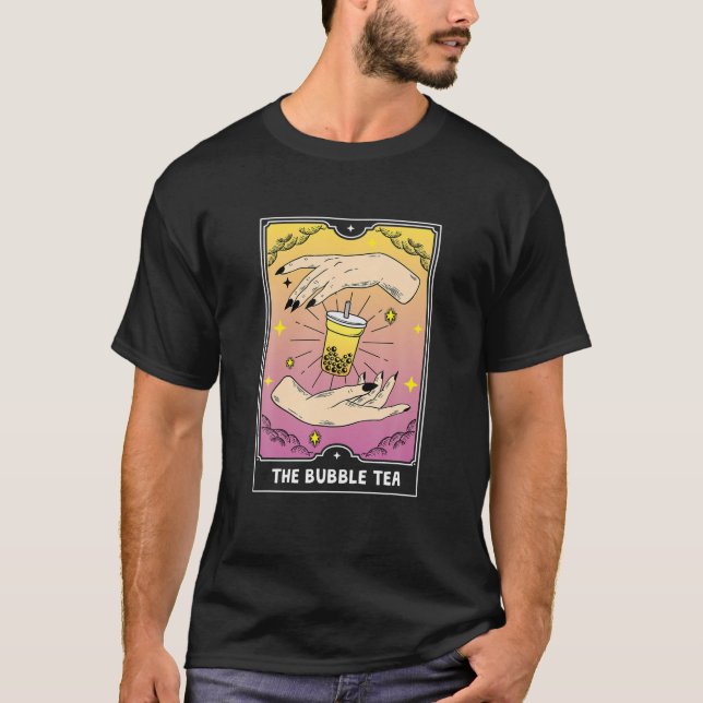 Camiseta O Cartão De Tarô De Chá De Bolha (Frente)