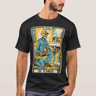 Camiseta O Cartão de Tarot de Encanação de Encanador Esquel