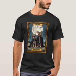 Camiseta O Cartão de Tarot dos Lovers Yorkshire Terrier Hal