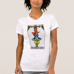 Camiseta O cartão de Tarot pendurado do homem