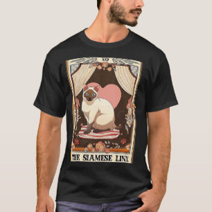 Camiseta O Cartão Linx Tarot Siamês Lynx Point Siamese Cat