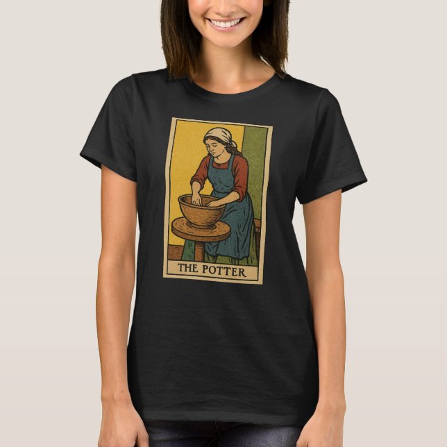 Camiseta O cartão Potter Tarot (Frente)