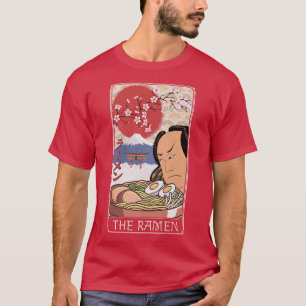 Camiseta O cartão Ramen Taro Vintage Retro Ukiyo-e Japonês