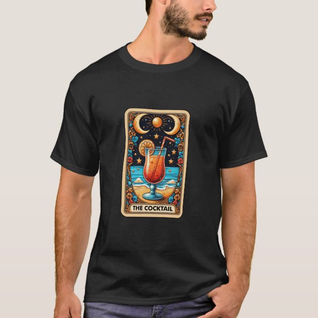 Camiseta O Cartão Tarot Cocktail (Frente)