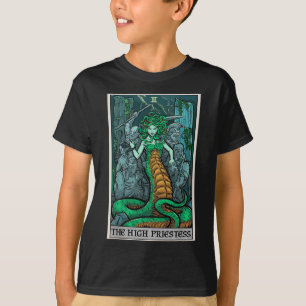 Camiseta O Cartão Tarot Da Alta Sacerdote Medusa Mítholo Gr