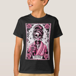 Camiseta O Cartão Tarot Divertido da Mamãe Mulher Esqueleto