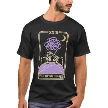 O Cartão Tarot Engraçado do Excesso de Pensamento 