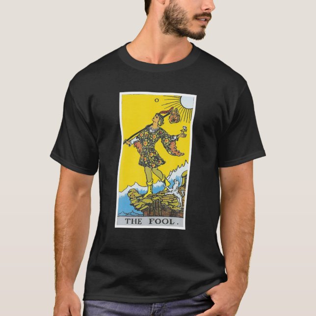 Camiseta O Cartão Tarot Fool Oculta Crenças Divincionadas M (Frente)
