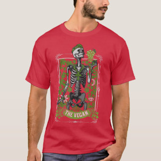 Camiseta O Cartão Tarot Vegan, Skeleton Vegan, Tarot Gift F