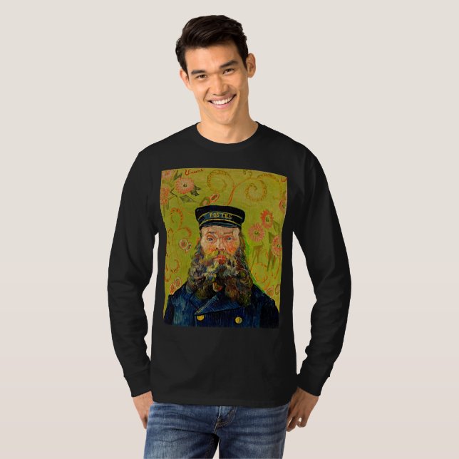 Camiseta O carteiro (Joseph Roulin) de Vincent Van Gogh (Frente Completa)