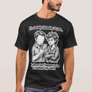 Camiseta O Casal "Eu Juro que Não Fui" - O Zumbi do Telefon