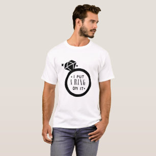 Camiseta O casamento contratado engraçado Engagemen dos