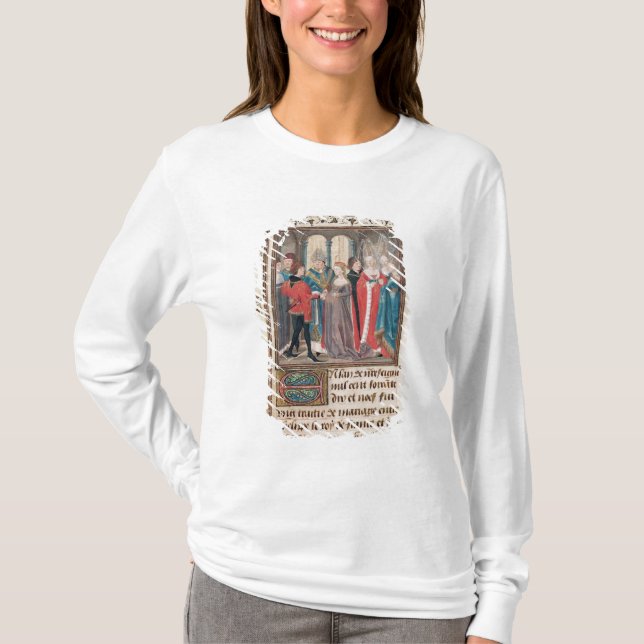 Camiseta O Casamento de Philippe Auguste King da França (Frente)